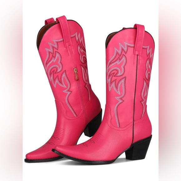 Shoes - Hot Pink Western Cowgirl boots